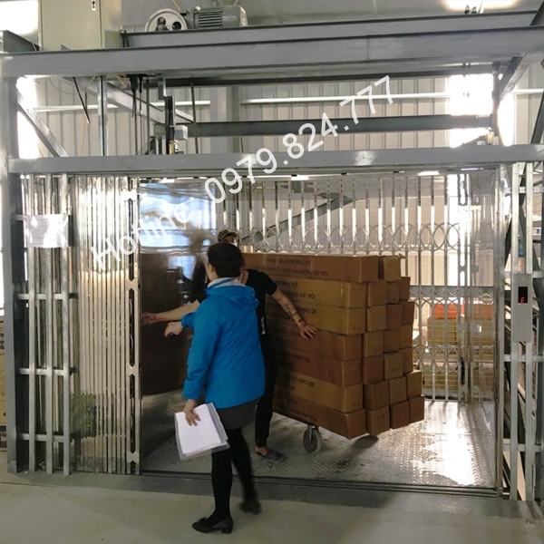 thang nâng hàng 2000kg